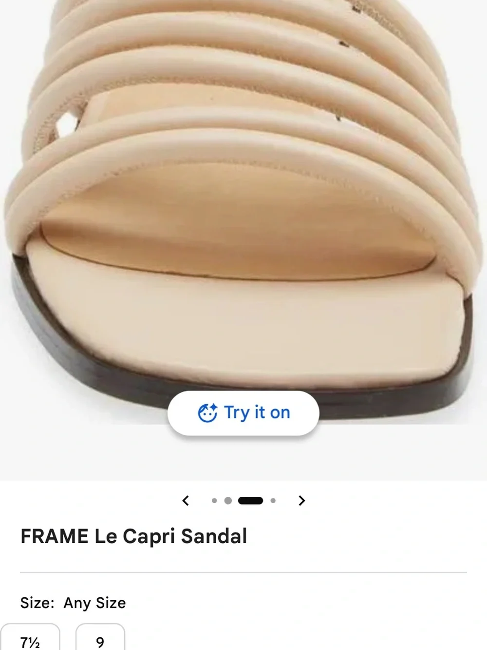 FRAME- Le Capri Leather Sandals